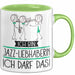 Geschenk für Jazz-Liebhaberin Tasse Lustige Geschenkidee Geburtstag Ich Bin Jazz-Liebhaberin Ich Darf Das Grün Trendation
