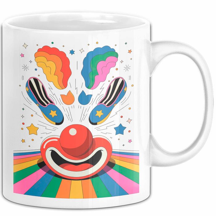Clown Tasse Geschenk Lustige Geschenkidee Spruch Für Zirkus Humor Liebhaber Weiß Trendation
