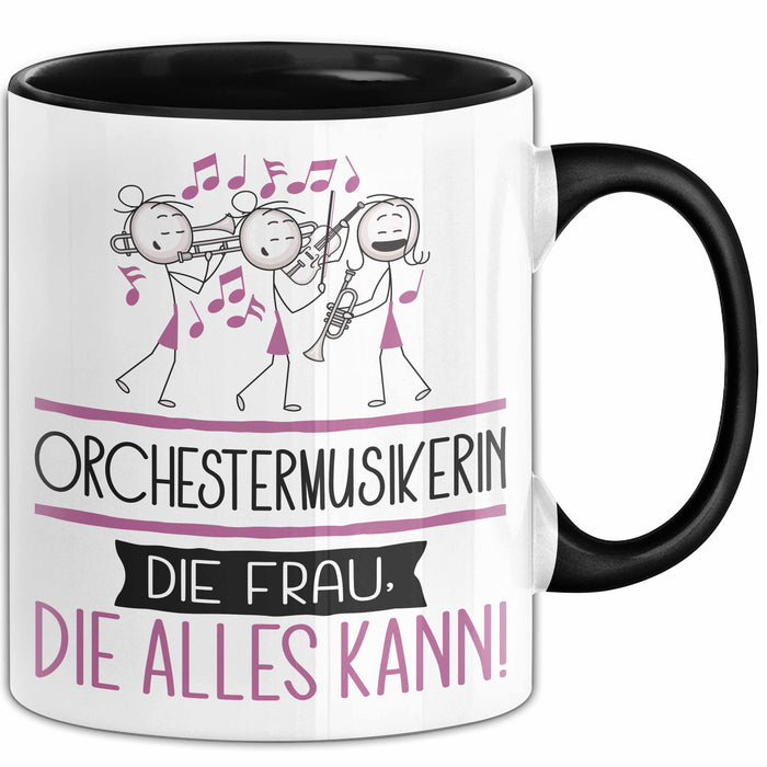 Orchestermusikerin Geschenk Tasse Becher Die Frau Die Allen Kann Geschenkidee für eine Orchestermusikerin Lustig Trendation