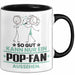 Pop-Fan Geschenk Tasse So Gut Kann Nur Ein Pop-Fan Aussehen Geschenkidee Kaffee-Becher Schwarz Trendation