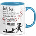Beziehung Tasse Geschenk Ich Bin Nicht Eifersuechtig Meins Geschenkidee Lustig Blau Trendation