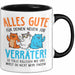 Büroarbeit Kollege Tasse Geschenk Lustige Geschenkidee Spruch Alles Gute Für Deinen Neuen Job Verräter Trendation