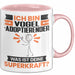 Vogel-Adoptierender Tasse Geschenk für Vogel-Adoptierender Geburtstag Lustiger Spruch Kaffee-Becher Was Ist Deine Superkraft Rosa Trendation