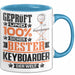 Keyboarder Geschenk Lustiger Spruch für Keyboarder Geschenkidee Bester Keyboarder Der Welt Blau Trendation
