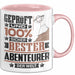 Abenteurer Geschenk Lustiger Spruch für Abenteurer Geschenkidee Bester Abenteurer Der Welt Rosa Trendation