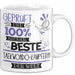 Beste Taekwondo-Kämpferin Der Welt Tasse Geschenk für Eine Taekwondo-Kämpferin Geprüft Und Sicher Geschenkidee Geburtstag Weihnachten Weiß Trendation