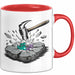 Geologe Tasse Geschenkidee für Felsenliebhaber Rot Trendation