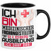Medizinischer Fachangestellter Ausbildung Tasse Geschenk Ich Bin Medizinischer Fachangestellter In Der Ausbildung Ich Darf Das Geschenkidee Spruch Schwarz Trendation