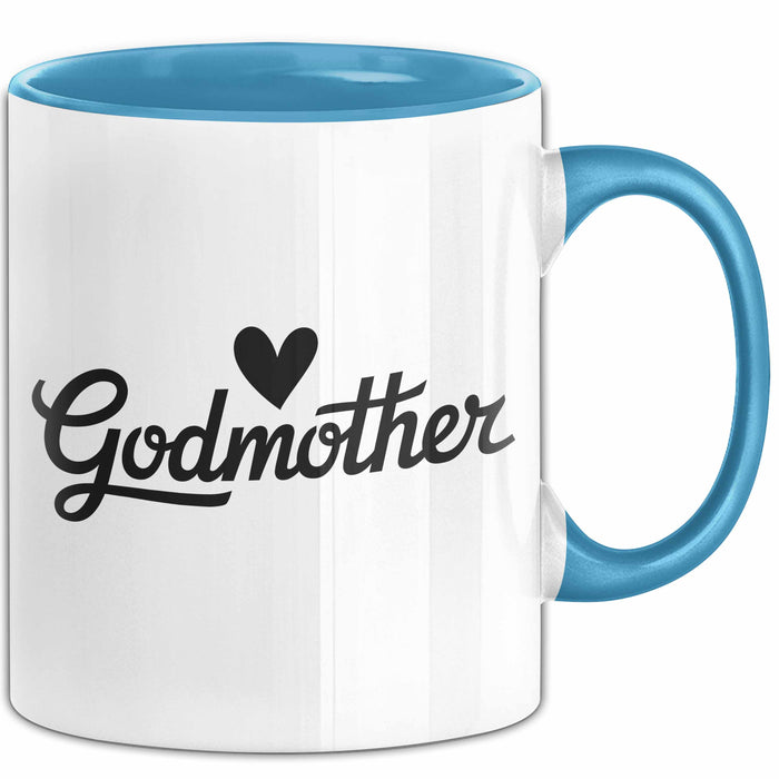 Patentante Tasse Geschenk Godmother Geschenkidee Taufe Patenkind Blau Trendation