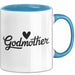Patentante Tasse Geschenk Godmother Geschenkidee Taufe Patenkind Blau Trendation