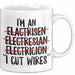 Elektriker Tasse Geschenk Im An Electrician I Cut Wires Geschenkidee Beruf Weiß Trendation