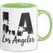 Los Angeles LA Kalifornien USA Tasse Geschenk Lustige Geschenkidee Spruch Grün Trendation