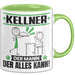 Kellner Tasse Geschenk für Kellner Der Mann Der Alles Kann Geschenkidee zum Geburtstag Grün Trendation