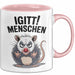 Sarkastischer Sarkasmus Introvertierter Tasse Geschenk Lustige Geschenkidee Spruch Igitt Menschen Rosa Trendation