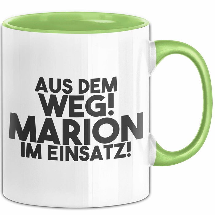 Marion Tasse Aus Dem Weg! Marion Im Einsatz! Geschenk
