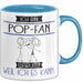 Pop-Fan Tasse Geschenk Ich Bin Pop-Fan Warum Weil Ich Es Kann Geschenkidee Geburtstag Blau Trendation