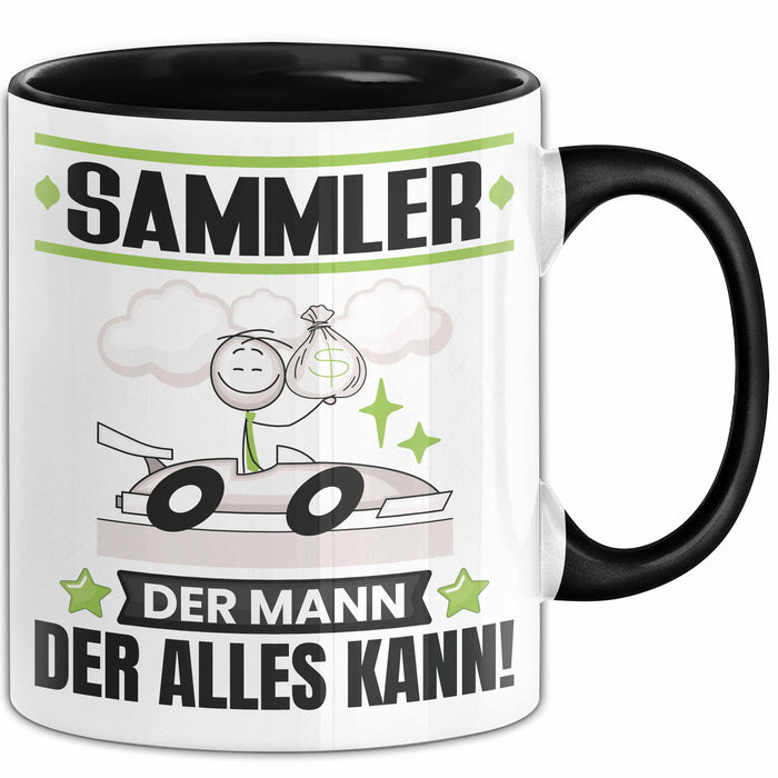 Sammler Tasse Geschenk für Sammler Der Mann Der Alles Kann Geschenkidee zum Geburtstag Schwarz Trendation