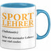 Sportlehrer Unterricht Tasse Geschenk Lustige Geschenkidee Spruch Sport Lehrer Definition Blau Trendation