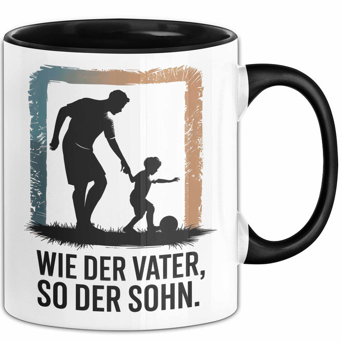 Papa Vatertag Vater Sohn Tasse Becher Geschenk Lustige Geschenkidee Spruch Wie Der Vater So Der Sohn Trendation