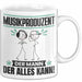 Musikproduzent Tasse Geschenk für Musikproduzent Der Mann Der Alles Kann Geschenkidee zum Geburtstag Weiß Trendation