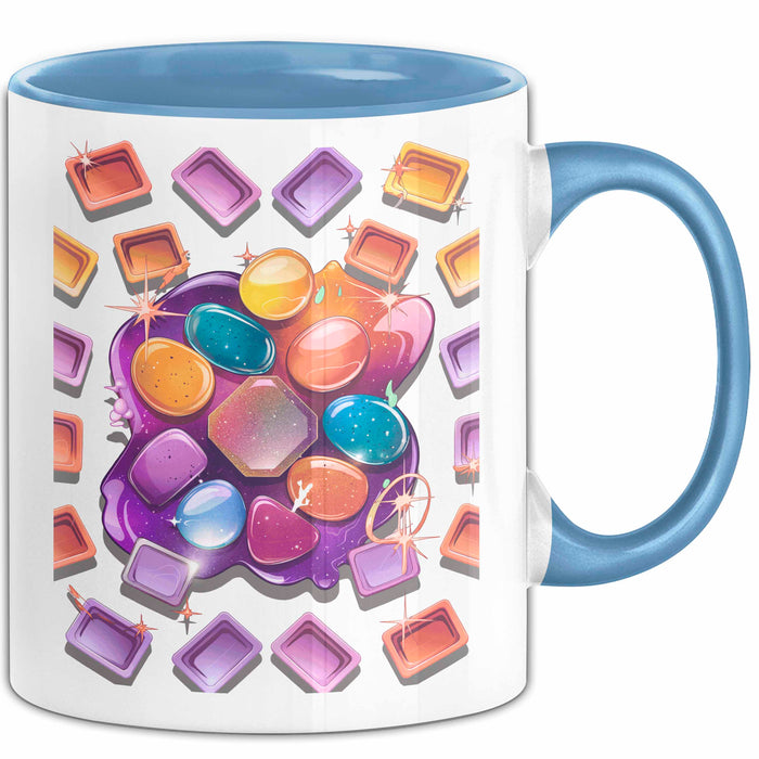 Harz Künstler Tasse Geschenk Lustige Geschenkidee Spruch Für Kreative Macher Blau Trendation