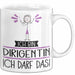 Geschenk für Dirigentin Tasse Lustige Geschenkidee Geburtstag Ich Bin Dirigentin Ich Darf Das Weiß Trendation
