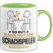 Schachspieler Geschenk Tasse So Gut Kann Nur Ein Schachspieler Aussehen Geschenkidee Kaffee-Becher Grün Trendation