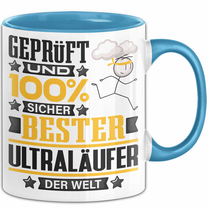 Ultraläufer Geschenk Lustiger Spruch für Ultraläufer Geschenkidee Bester Ultraläufer Der Welt Blau Trendation
