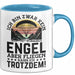 Fallschirmspringer Tasse Geschenk Ich Bin Zwar Kein Engel Aber Fliegen Kann Ich Trotzdem Geschenkidee Becher Blau Trendation