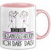 Geschenk für Gesangslehrerin Tasse Lustige Geschenkidee Geburtstag Ich Bin Gesangslehrerin Ich Darf Das Rosa Trendation
