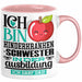Kinderkrankenschwester Ausbildung Start Geschenk Tasse Ich Bin Kinderkrankenschwester In Der Ausbildung Ich Darf Das Kaffee-Becher Geschenkidee Rosa Trendation