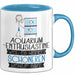 Aquarium-Enthusiastin Weil Es Keinen Schöneren Beruf Gibt Tasse Geschenk für Eine Aquarium-Enthusiastin Lustig Blau Trendation