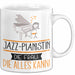 Jazz-Pianistin Geschenk Tasse Becher Die Frau Die Allen Kann Geschenkidee für eine Jazz-Pianistin Lustig Weiß Trendation
