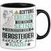 Bergsteiger Geschenk Tasse Lustiger Spruch Erheben Sie Sich Der Bergsteiger Betritt den Raum Schwarz Trendation