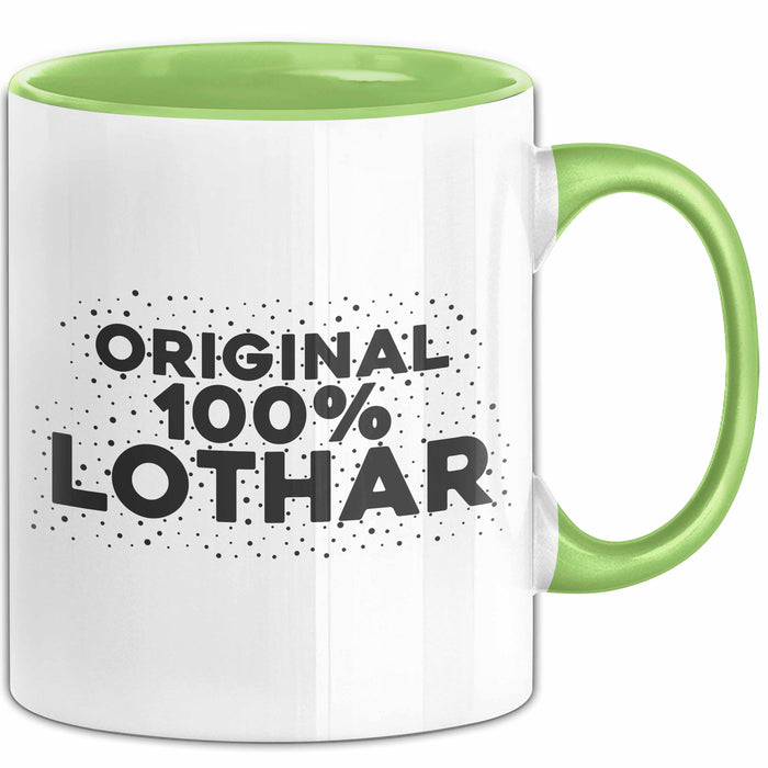 Lothar Tasse Original 100% Lothar Geschenk Grün Trendation