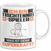 Tischtennisspieler Tasse Geschenk für Tischtennisspieler Geburtstag Lustiger Spruch Kaffee-Becher Was Ist Deine Superkraft Weiß Trendation