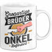 Onkel Sarkastisch Sarkasmus Tasse Geschenk Lustige Geschenkidee Spruch Großartige Brüder Werden Zum Onkel Befördert Weiß Trendation