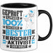 Tierschutzaktivist Geschenk Lustiger Spruch für Tierschutzaktivist Geschenkidee Bester Tierschutzaktivist Der Welt Schwarz Trendation
