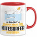Kitesurfer Geschenk Tasse So Gut Kann Nur Ein Kitesurfer Aussehen Geschenkidee Kaffee-Becher Rot Trendation