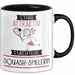 Squash-Spielerin Tasse Geschenk Becher Stark Attraktiv Furchtlos Squash-Spielerin Lustige Geschenkidee Trendation