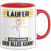 Läufer Tasse Geschenk für Läufer Der Mann Der Alles Kann Geschenkidee zum Geburtstag Rot Trendation