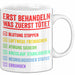 Rettungsdienst Notfallsanitäter Tasse Geschenk Lustige Geschenkidee Spruch Erst Behandeln Was Zuerst Tötet Weiß Trendation
