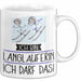 Geschenk für Langläuferin Tasse Lustige Geschenkidee Geburtstag Ich Bin Langläuferin Ich Darf Das Weiß Trendation