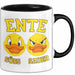 Quietscheente Tier Tasse Geschenk Lustige Geschenkidee Spruch Ente Süss Sauer Trendation