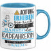 Radfahrerin Tasse Geschenk Lustiger Spruch Bitte Erheben Sie Sich Seine Majestät Die Radfahrerin Betritt Den Raum Blau Trendation