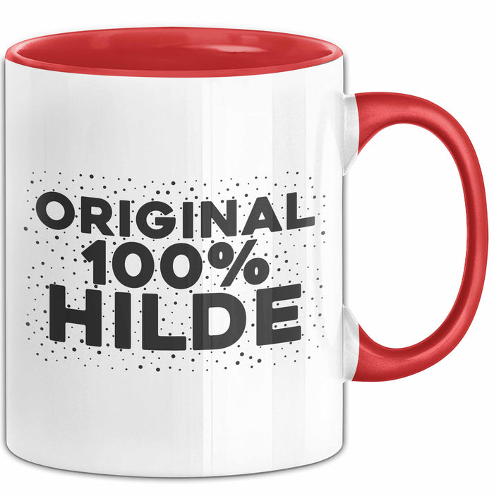 Hilde Tasse Original 100% Hilde Geschenk Rot Trendation