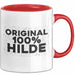Hilde Tasse Original 100% Hilde Geschenk Rot Trendation