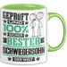 Schwiegersohn Geschenk Lustiger Spruch für Schwiegersohn Geschenkidee Bester Schwiegersohn Der Welt Grün Trendation