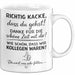 Büroarbeit Kollege Abschied Tasse Geschenk Lustige Geschenkidee Spruch Richtig Kacke Dass Du Gehst Weiß Trendation