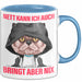Sarkasmus Tasse Geschenk Lustiger Spruch Nett Kann Ich Auch Bringt Aber Nix Becher Blau Trendation